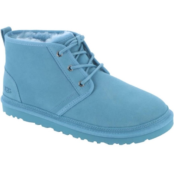 UGG Neumel Chukka Suede Lace Up Boots Freshwater Light Blue Men’s Size 8
